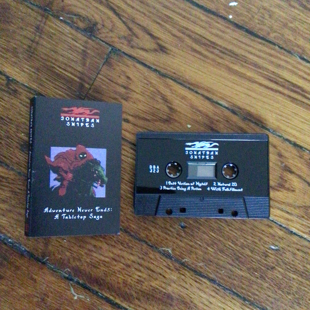 JONATHAN SNIPES 'adventure never ends (original soundtrack)' cassette