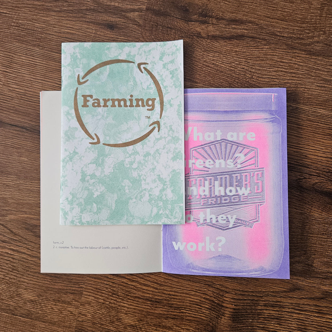 NIA EASLEY 'farming' risograph zine
