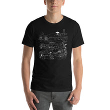 Load image into Gallery viewer, DUNGEONS &amp; DEATHBOMBS - Short-Sleeve Black Unisex T-Shirt